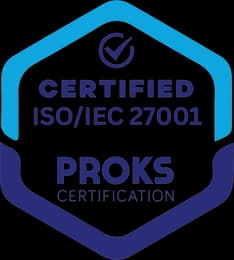 ISO/IEC 27001 sertifikası — PROKS Certification tarafından belgelendirilmiştir