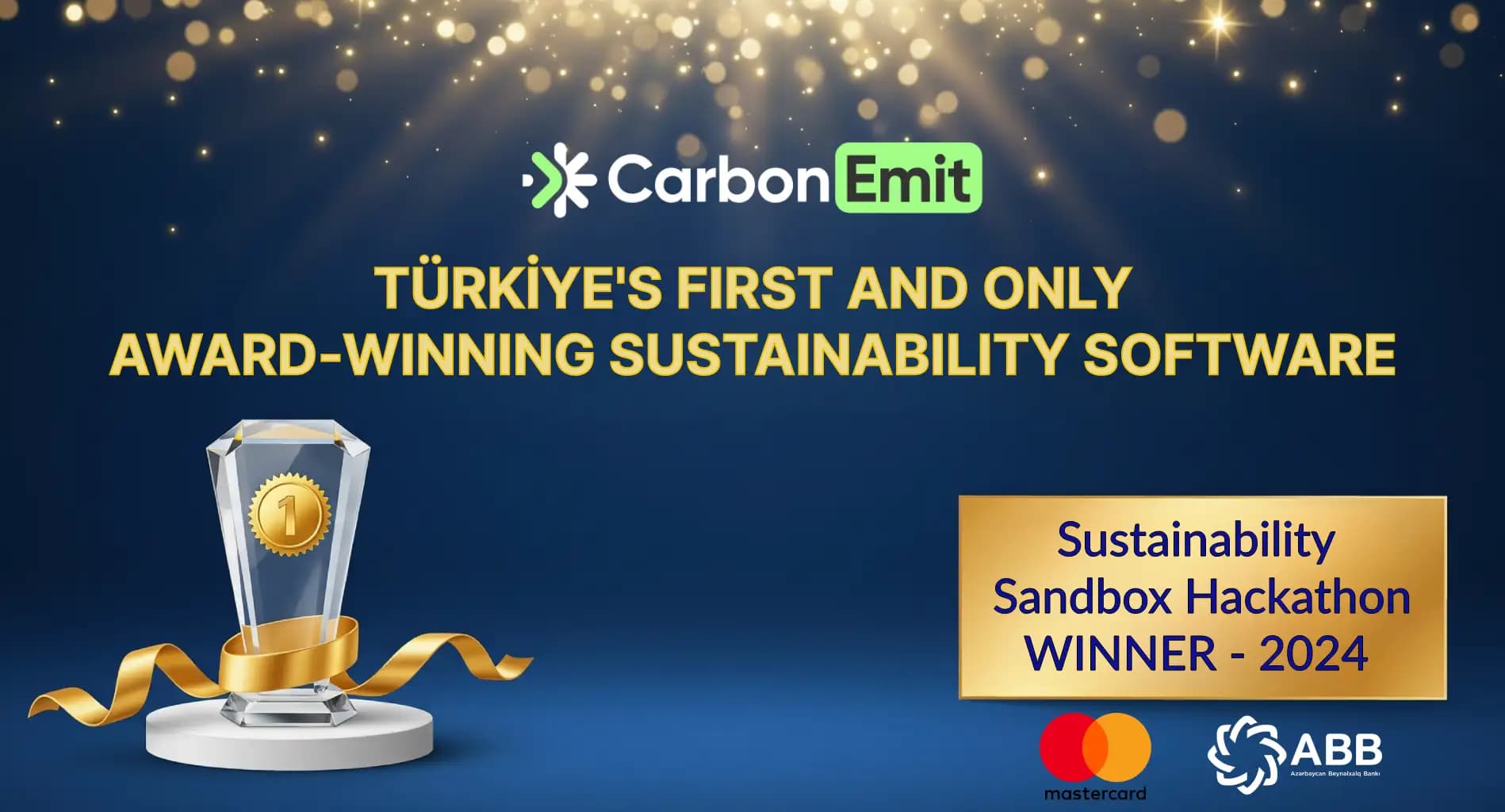 CarbonEmit Sustainability Sandbox Hackathon First Place Award